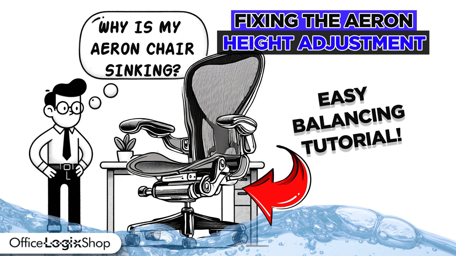 Easy Fix for a Sinking Herman Miller Aeron Office Chair: Step-by-Step Guide - Office Logix Shop