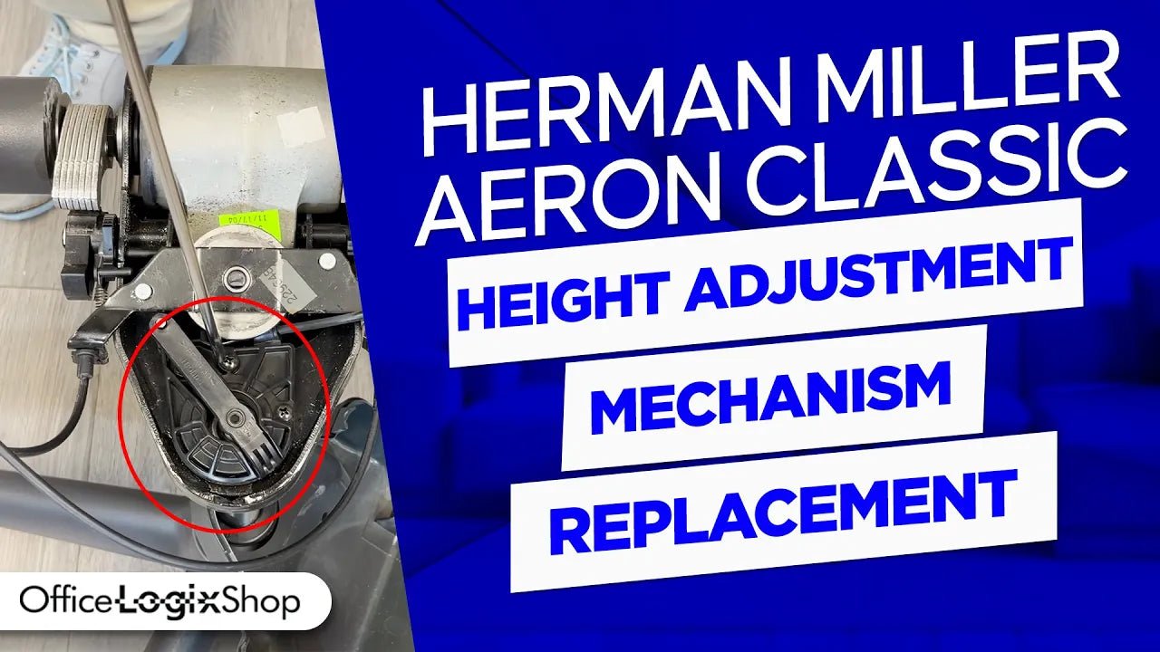 Herman Miller Aeron Height Adjustment Mechanism Replacement Tutorial - Office Logix Shop