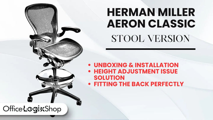 Herman Miller Aeron Stool Version Unboxing and Assembly Tutorial