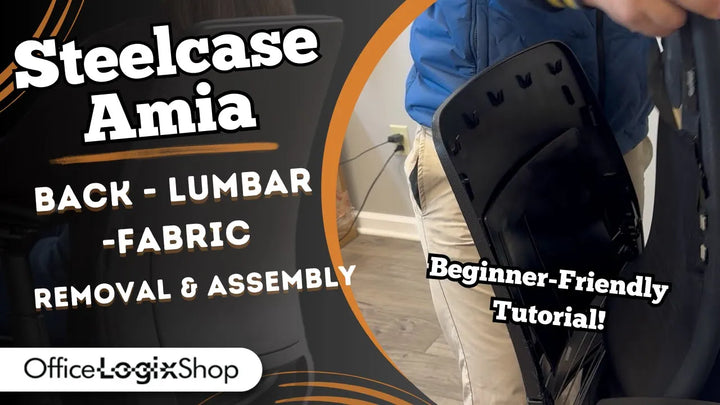 Steelcase Amia Back, Lumbar, and Fabric Removal and Assembly Tutorial