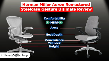 Steelcase Gesture vs. Herman Miller Aeron Remastered: The Ultimate Chair Review - Office Logix Shop