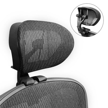 Aeron Headrest - Graphite Frame - Size B and C Aeron Chair (PATENT PENDING) - Office Logix Shop