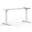 Electric White Sit - Stand Desk Frame with Adjustable Height and Cable Management Holes for a Productive Workspace - Top Sold Seperately - Office Logix Shop