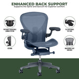 Herman Miller Aeron Chair PostureFit SL - Size B (Renewed) - Office Logix Shop