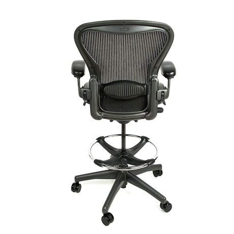 Herman Miller Aeron Drafting Stool - Size B ||Classic or Remastered V2 see variant|| - (Renewed) - Office Logix Shop