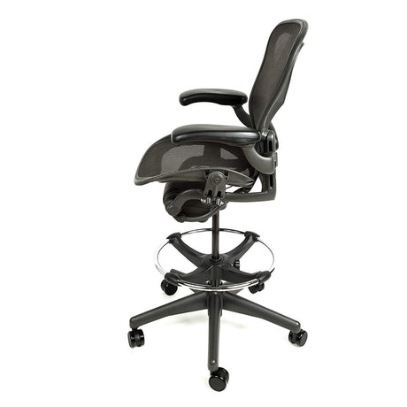 Herman Miller Aeron Drafting Stool - Size B ||Classic or Remastered V2 see variant|| - (Renewed) - Office Logix Shop