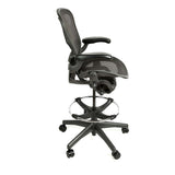 Herman Miller Aeron Drafting Stool - Size B ||Classic or Remastered V2 see variant|| - (Renewed) - Office Logix Shop