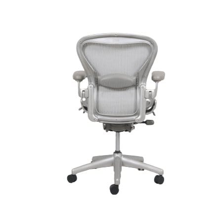 Herman Miller Aeron Fully Loaded Adjustable Lumbar - Titanium (Renewed) - Office Logix Shop