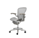 Herman Miller Aeron Fully Loaded Adjustable Lumbar - Titanium (Renewed) - Office Logix Shop