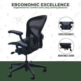 Herman Miller Office Chairs Herman Miller Aeron Remastered Black Onyx Gaming (Open Box)