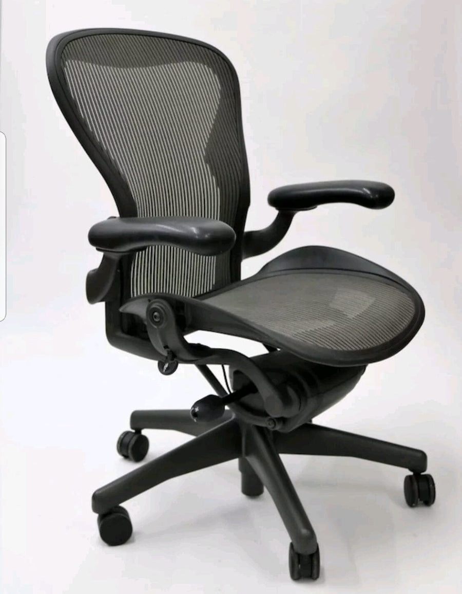 Refurbished & Used Aeron Chairs - Basic Gray Aeron Chair by Herman Miller
