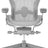 Herman Miller Office Task Chair Mineral Gray / Size B Herman Miller Remastered Aeron Chair - V2 - Fully Loaded (Renewed)