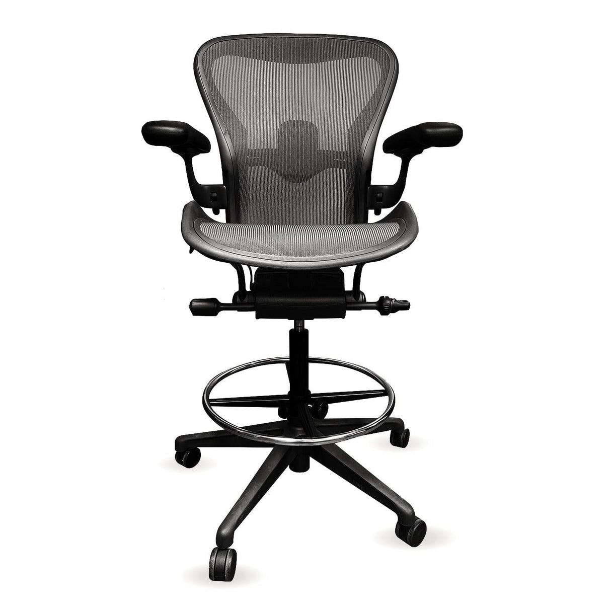 Herman Miller Office Task Chair Remastered Aeron V2 Stool - Size B Herman Miller Aeron Drafting Stool - Size B ||Classic or Remastered V2 see variant||- (Renewed)