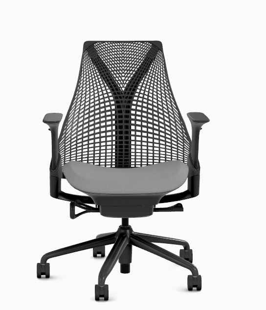 Office Logix Shop Black - No Adjustable Lumbar Highly Adjustable Herman Miller Sayl Chair- Renewed