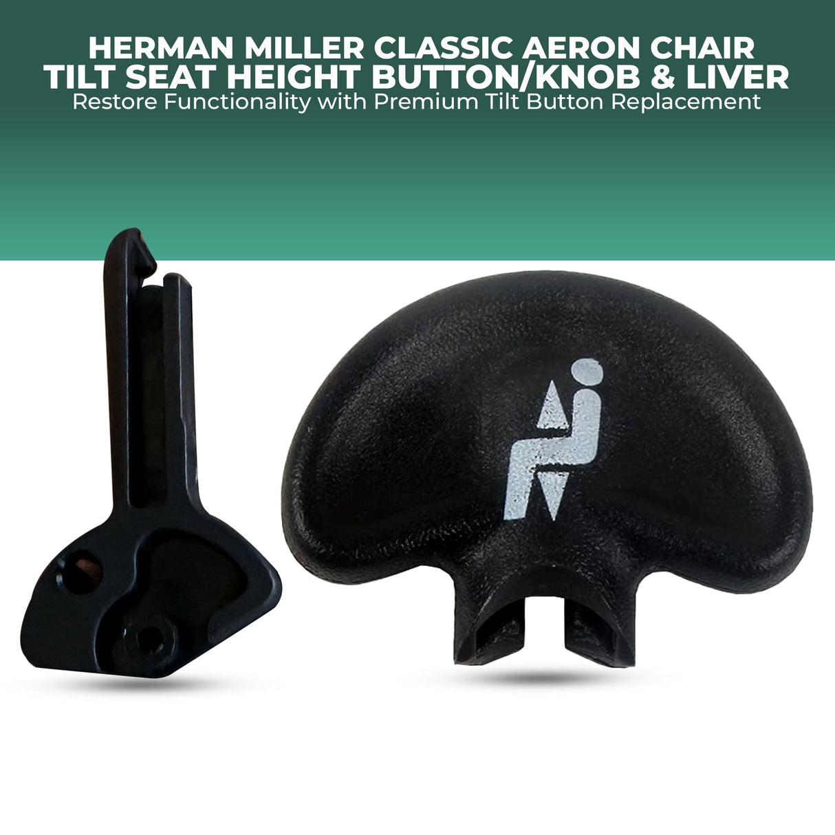 Office Logix Shop Herman Miller Aeron Chair Parts Seat Height Button Knob for Herman Miller Classic Aeron Chair (Seat Height Button)