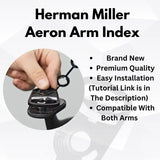 Office Logix Shop Office Chair Parts Aeron Arm Index Replacement (Set of 2)