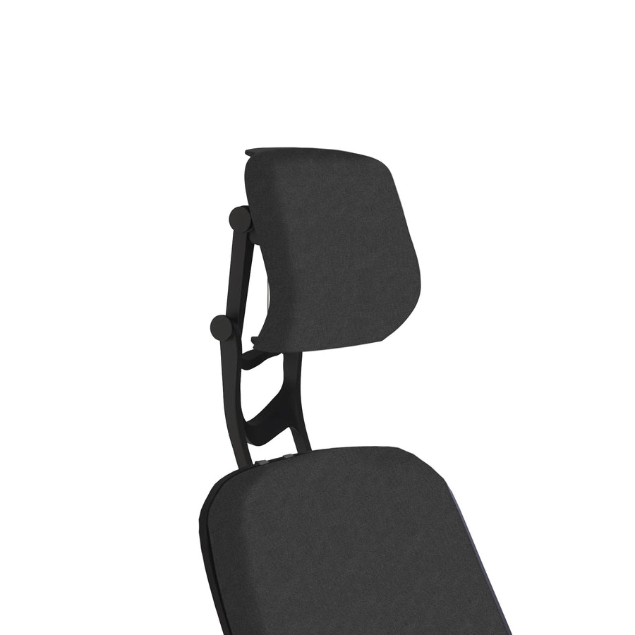 Office Logix Shop Office Chair Parts Black Frame Black Fabric Insert Steelcase Leap V2 Headrest -PreOrder (ETA July 15)