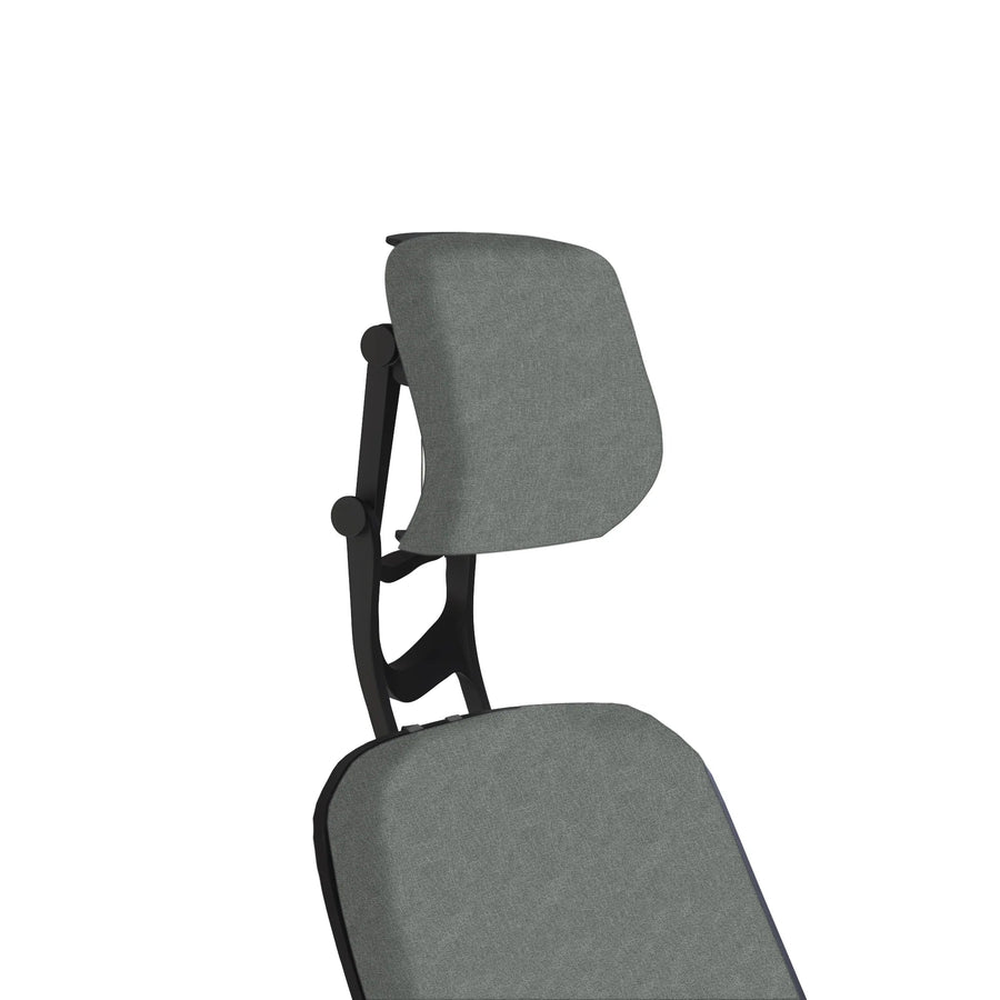 Office Logix Shop Office Chair Parts Black Frame Gray Fabric Insert Steelcase Leap V2 Headrest -PreOrder (ETA July 15)