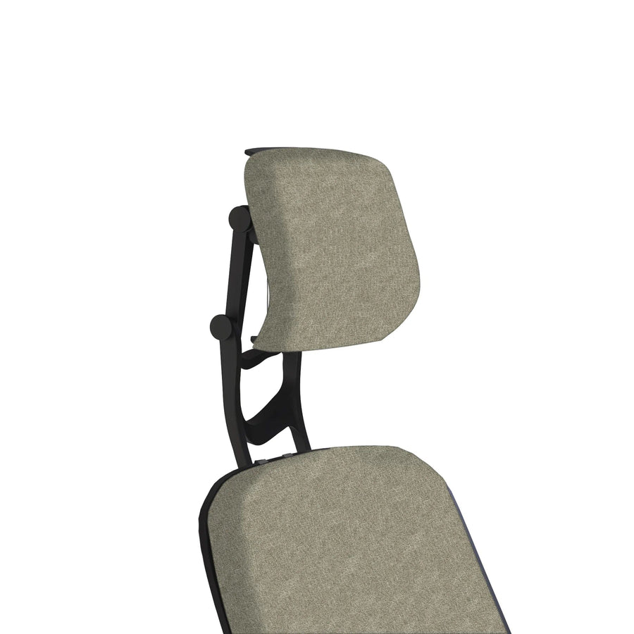 Office Logix Shop Office Chair Parts Black Frame Tan Fabric Insert Steelcase Leap V2 Headrest -PreOrder (ETA July 15)