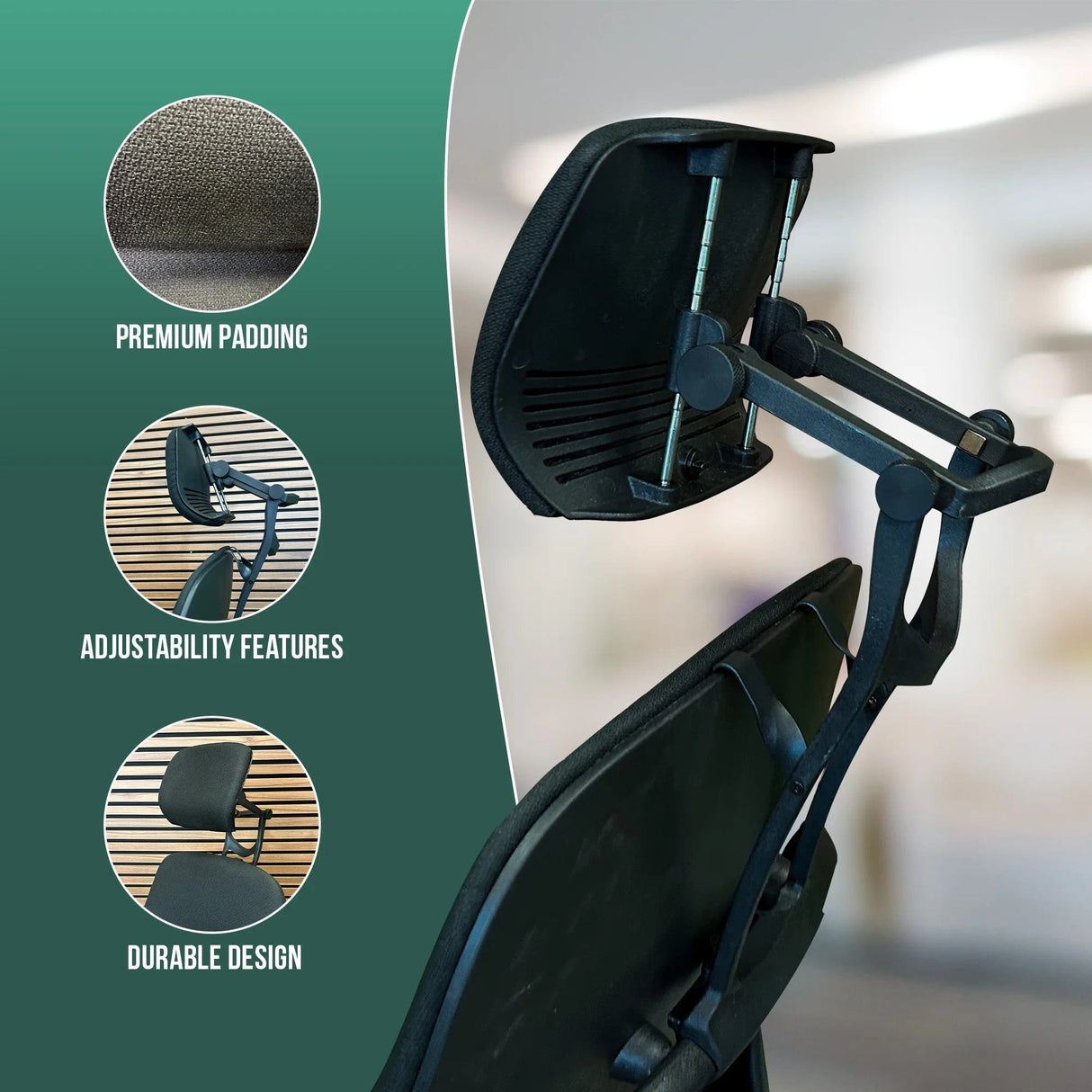 Office Logix Shop Office Chair Parts Steelcase Leap V2 Headrest -Backorder (ETA Jan 11) - "UTILITY PATENT PENDING"