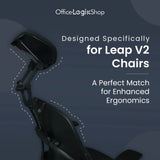 Office Logix Shop Office Chair Parts Steelcase Leap V2 Headrest - (Limited Quantity in Stock) - UTILITY PATENT PENDING