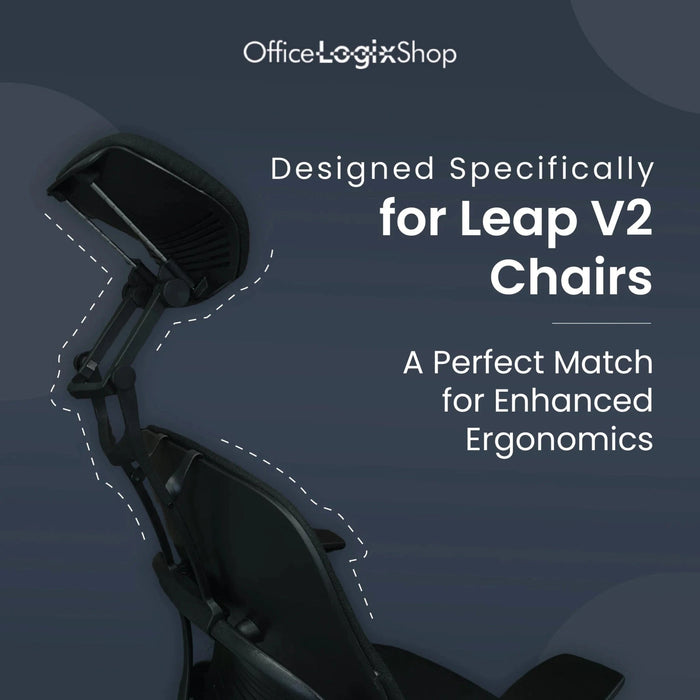 Office Logix Shop Office Chair Parts Steelcase Leap V2 Headrest - (Limited Quantity in Stock) - UTILITY PATENT PENDING