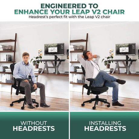 Office Logix Shop Office Chair Parts Steelcase Leap V2 Headrest - (Limited Quantity in Stock) - UTILITY PATENT PENDING