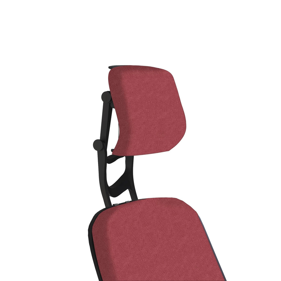 Office Logix Shop Office Chair Parts Black Frame Scarlet Fabric Insert Steelcase Leap V2 Headrest -PreOrder (ETA July 15)