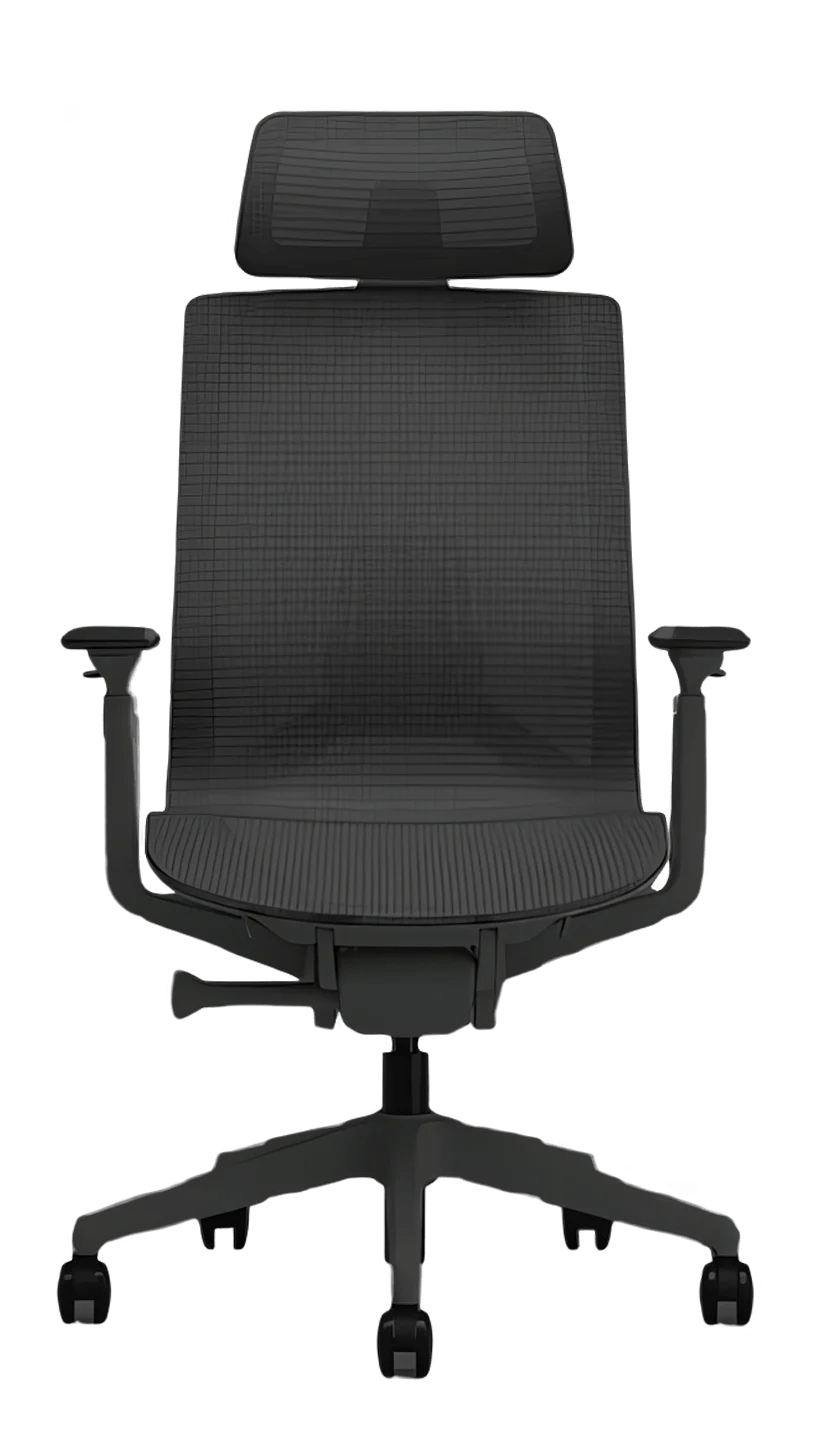 Office Logix Shop Office Chairs Black Midan Office Chair With Headrest | Fully Ergonomic Chair