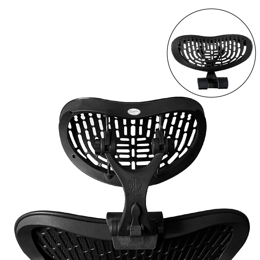 Engineered Now The Original Headrest for The Herman Miller Mirra 2 Chair (Black)