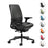 Office Logix Shop Office Task Chair Black Leather Steelcase Amia Task Chair - Fully Adjustable - Black Frame (Renewed)