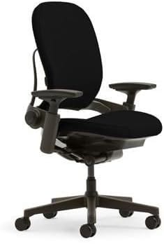 Office Logix Shop Office Task Chair Black Steelcase Leap V2 Plus (Renewed)