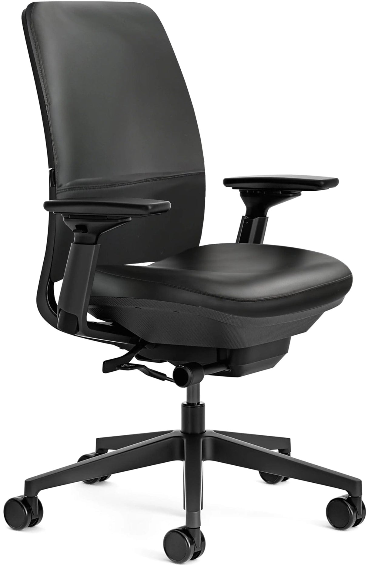 Office Logix Shop Office Task Chair Steelcase Amia Task Chair - Fully Adjustable - Black Frame (Renewed)