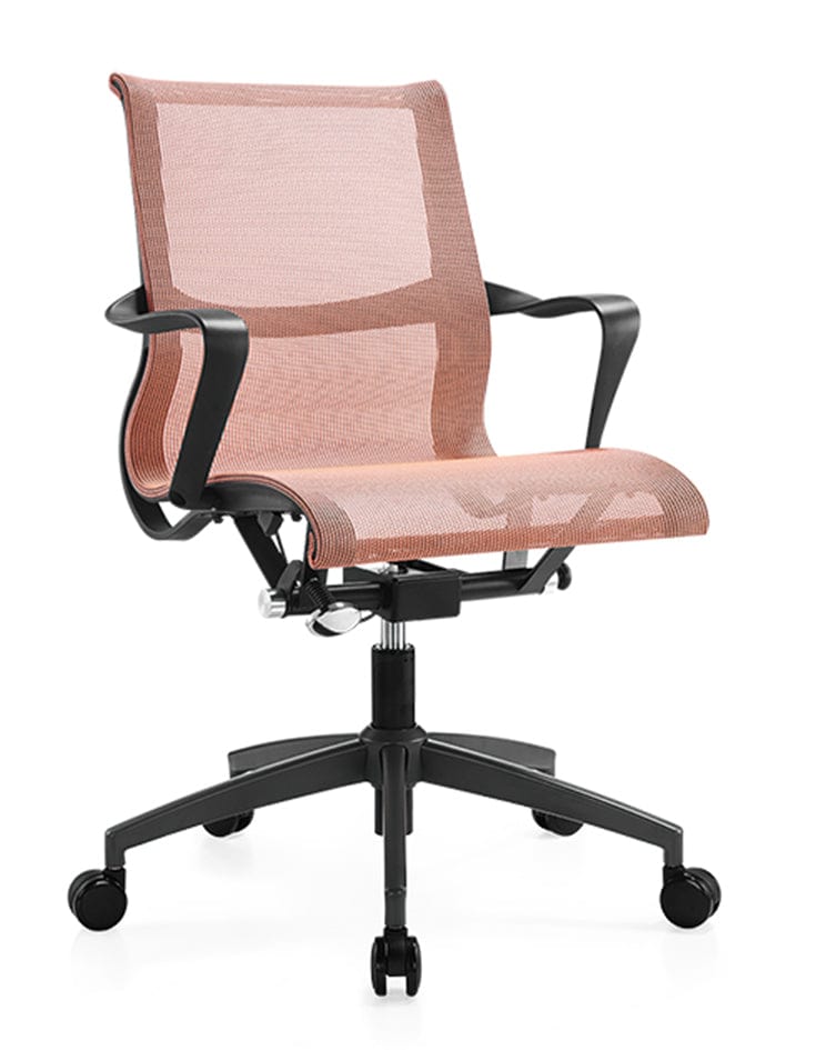 Office Logix Shop Red Mesh Executive Office Mesh Management Chair (New)