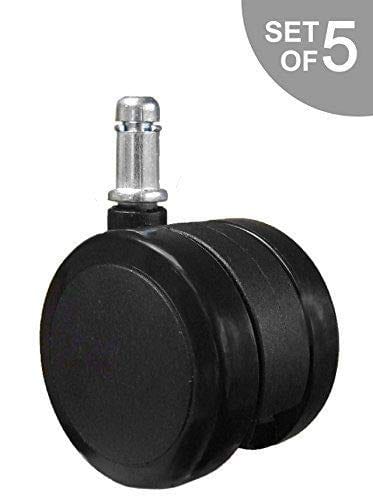 OfficeLogixShop Office Chair Caster OfficeLogixShop - Soft Caster Wheel for Hardwood Floors  - 5 Casters