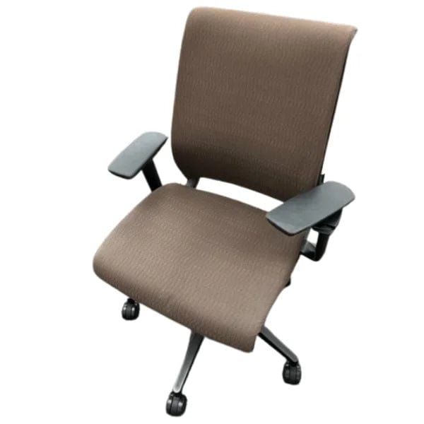 OfficeLogixShop Office Chairs Steelcase Think Chair Brown Upholstered