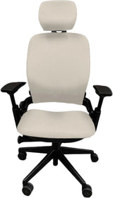 OfficeLogixShop Office Chairs Tan Steelcase Leap V2 Chair with Headrest (Chair ships in 3 business days and the headrest on 11 Jan)