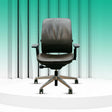 Steelcase Amia Brown Leather - Platinum Frame (Fully Renewed) - Office Logix Shop