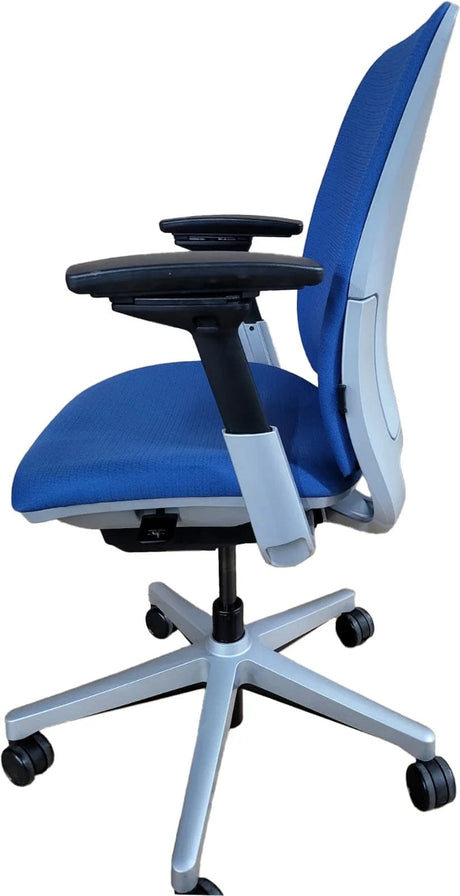 Steelcase Amia Fully Adjustable Ergonomic Task Chair - Blue (Renewed) - Office Logix Shop