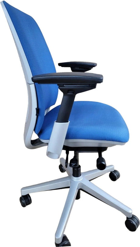 Steelcase Amia Fully Adjustable Ergonomic Task Chair - Blue (Renewed) - Office Logix Shop