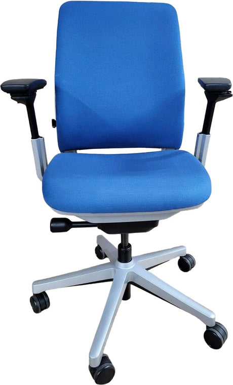 Steelcase Amia Fully Adjustable Ergonomic Task Chair - Blue (Renewed) - Office Logix Shop