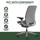 Steelcase Amia Task Chair - Fully Adjustable - Platinum Frame (Renewed) - Office Logix Shop