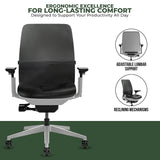 Steelcase Amia Task Chair - Fully Adjustable - Platinum Frame (Renewed) - Office Logix Shop