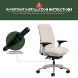 Steelcase Amia Task Chair - Fully Adjustable - Platinum Frame (Renewed) - Office Logix Shop