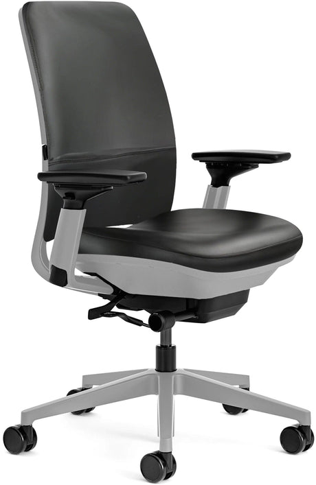 Steelcase Amia Task Chair - Fully Adjustable - Platinum Frame (Renewed) - Office Logix Shop