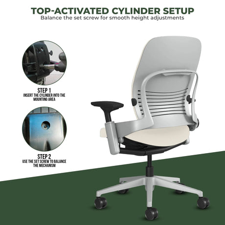 Steelcase Leap V2 Chair with Platinum Base and Frame - Fully Loaded (Rеnеwеd) - Office Logix Shop