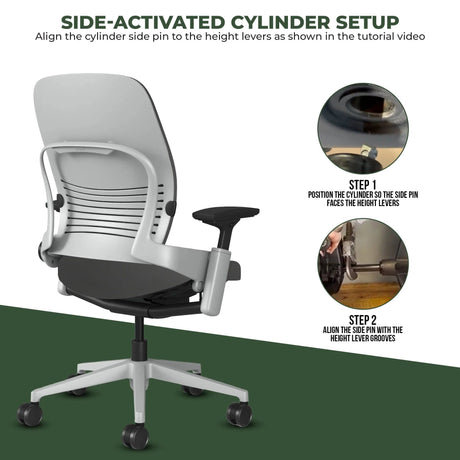 Steelcase Leap V2 Chair with Platinum Base and Frame - Fully Loaded (Rеnеwеd) - Office Logix Shop