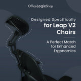 Steelcase Leap V2 Headrest - (Limited Quantity in Stock) - UTILITY PATENT PENDING - Office Logix Shop