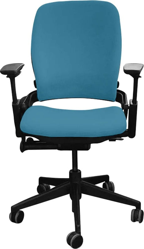 Steelcase Office Chairs Blue Steelcase Leap V2 Chair with Black Base and Frame  (Rеnеwеd)