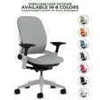 Steelcase Office Chairs Grey Steelcase Leap V2 Chair with Platinum Base and Frame - Fully Loaded (Rеnеwеd)